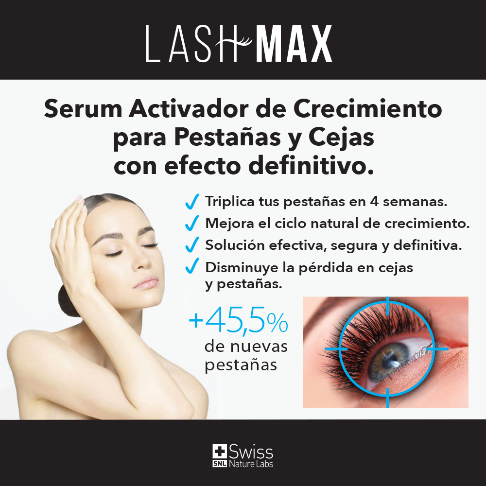 LashMax Serum Crecimiento Pestañas Cejas