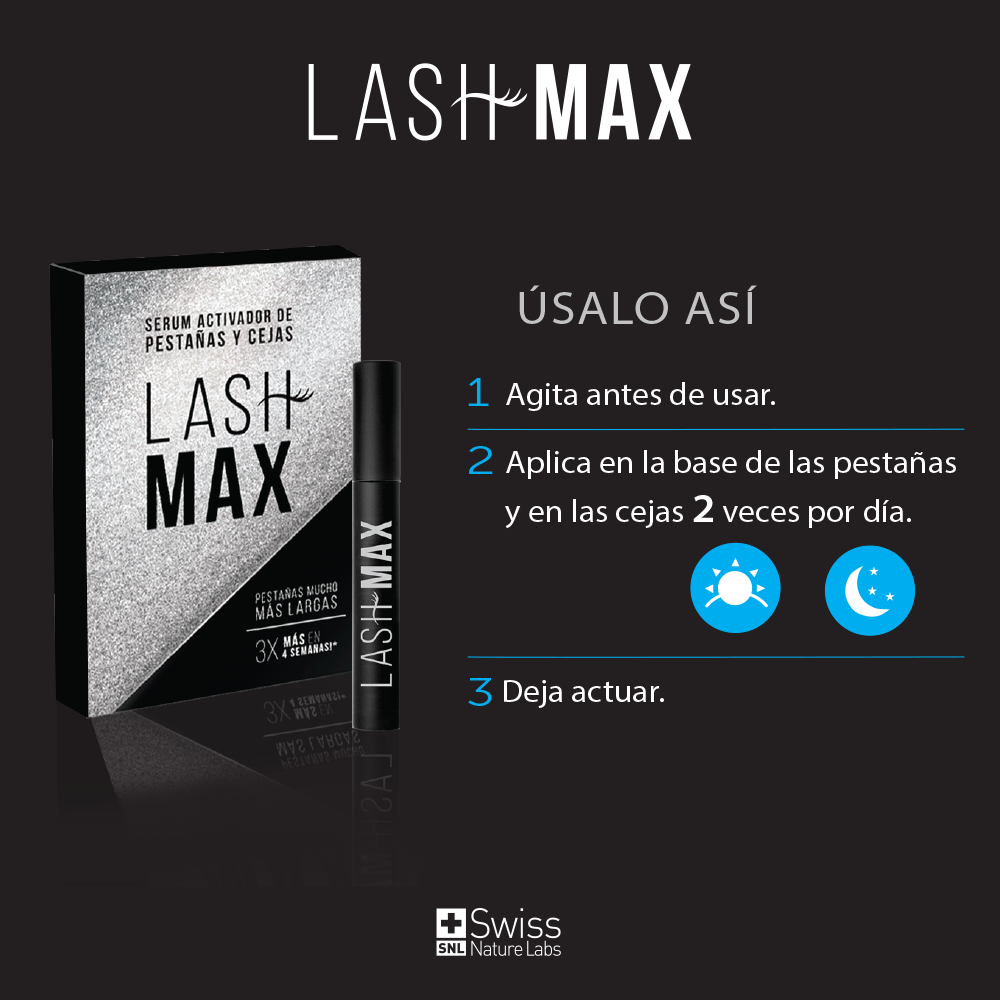 LashMax Serum Crecimiento Pestañas Cejas