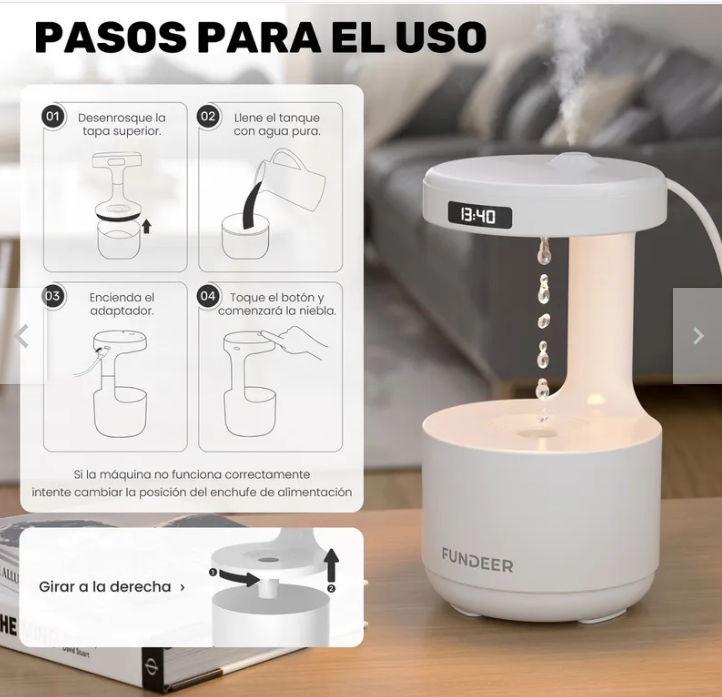 Humidificador Antigravedad ultrasonico