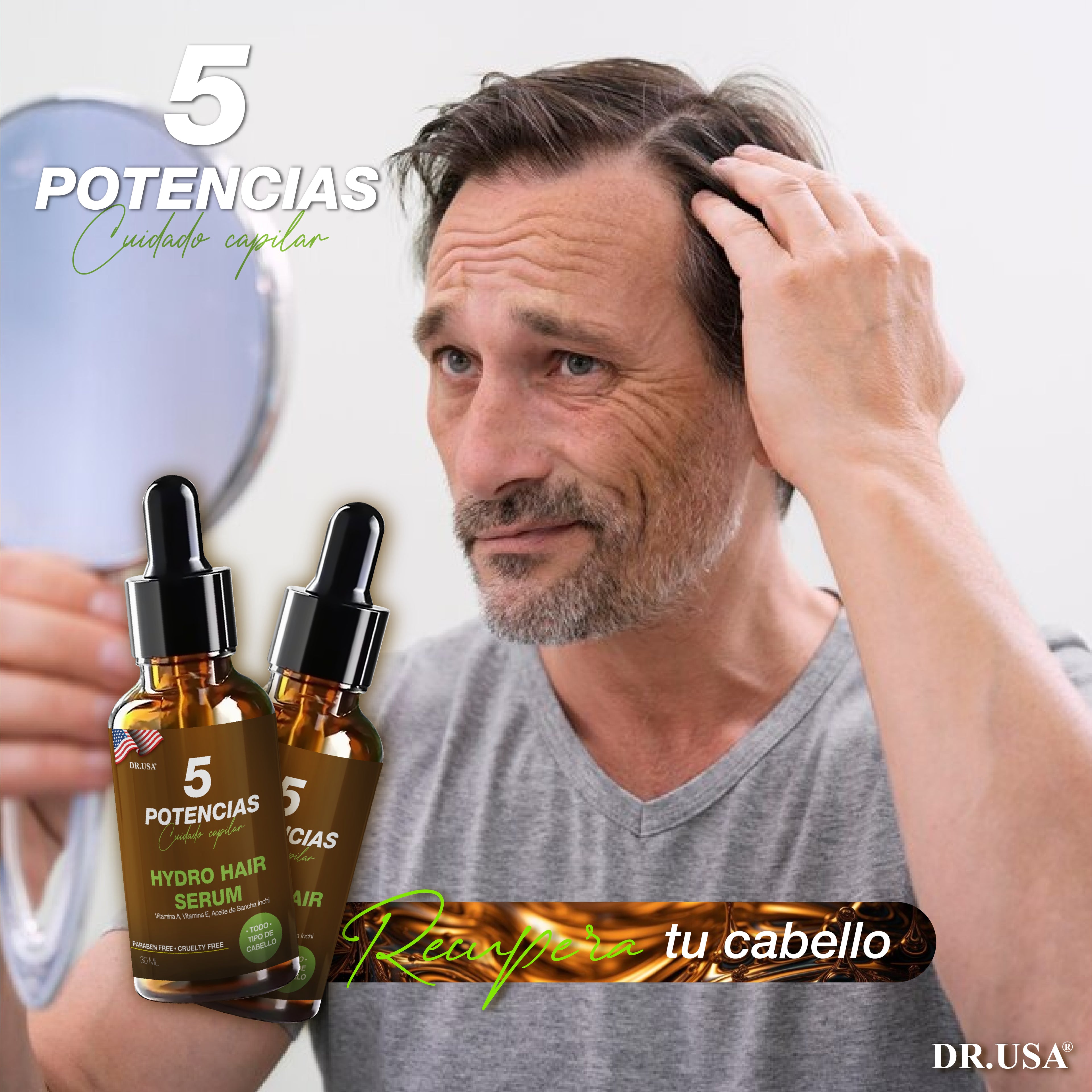 SERUM 5 POTENCIAS ANTICA CAIDA CABELLO